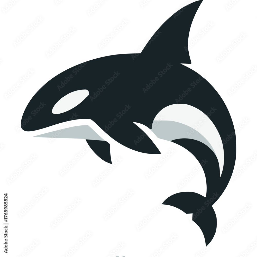 Obraz premium Orca Vector Icon