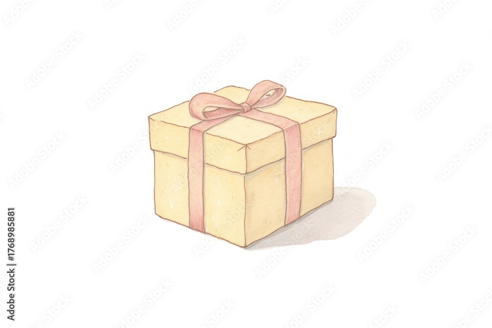 Obraz premium Gift box white background celebration.