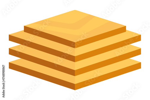 3d layered plywood wall texture illustration