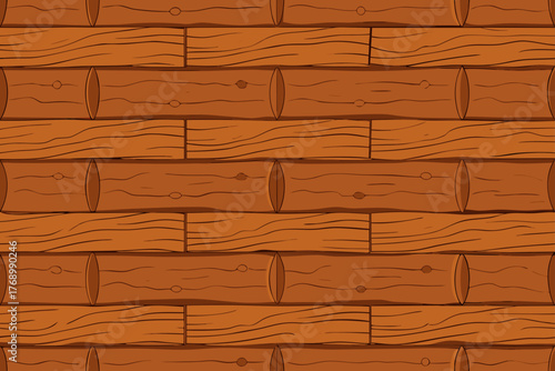 seamless rustic plank surface pattern illustration