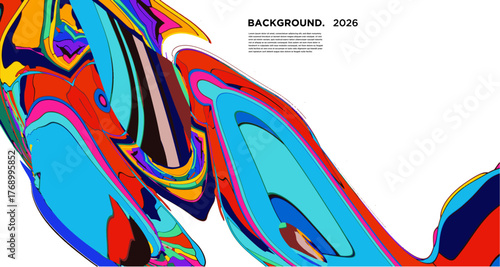 Vibrant abstract liquid marble background with pink, yellow, blue, purple, and orange swirls, creating a textured, colorful pattern ideal for posters or wallpapers.
