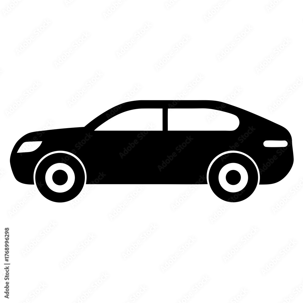 Fototapeta premium black and white car