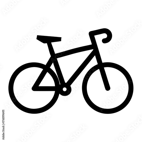 bicycle icon on white background