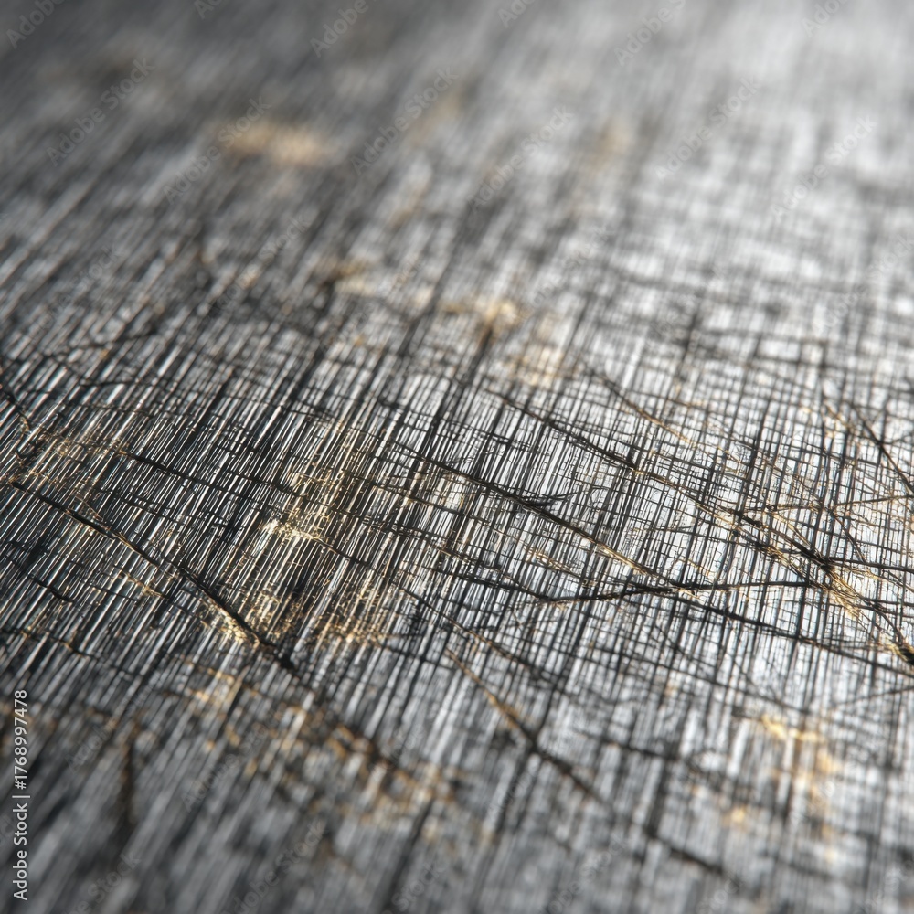 Fototapeta premium Close-up of weathered wood grain texture with cracks and lines.