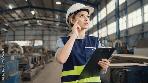 Female Engineers at Work, Professional Factory Inspection and Quality Control