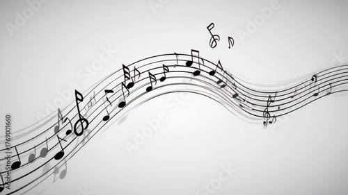 Floating Musical Notes — Elegant Music Backgrounds