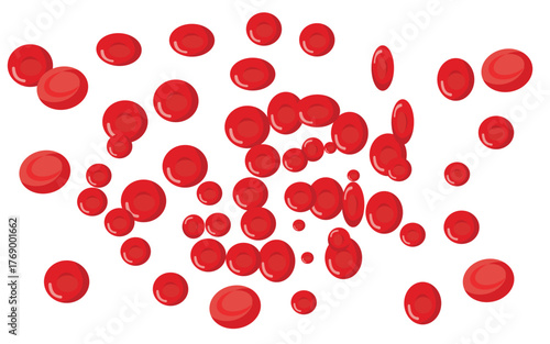 Hemoglobin Molecule Vector Icon — Blood Structure, Medical Science, and Molecular Biology Illustration