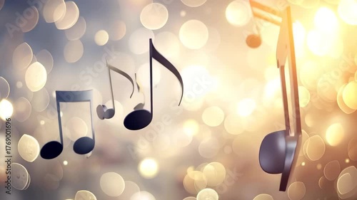 Floating Musical Notes — Elegant Music Backgrounds