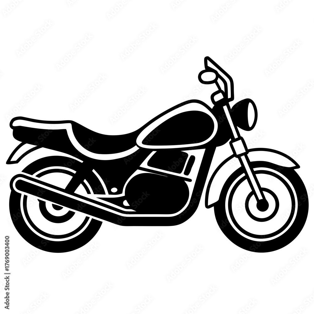 Fototapeta premium So mot silhouette on white background