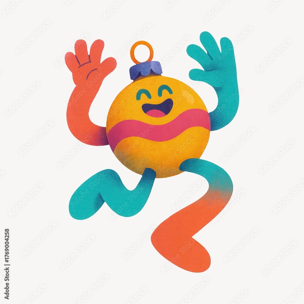 Obraz premium Joyful abstract dancing ornament