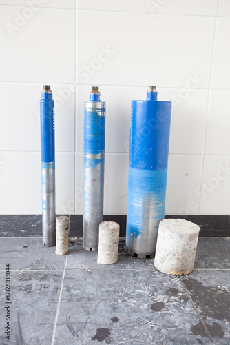 Diamond drill on tripod