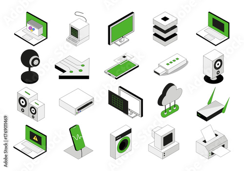 Isometric Technology Element