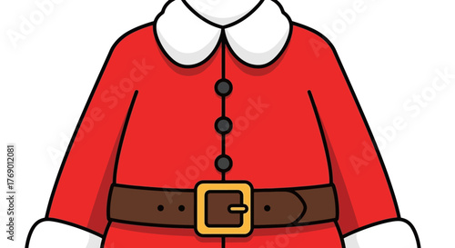 Santa Claus Suit Graphic Festive Apparel Illustration for Holiday Designs