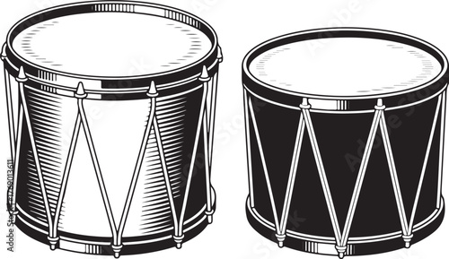 drum musical instrument vector illustration