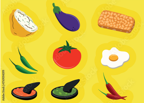 Food Ingredients Vector