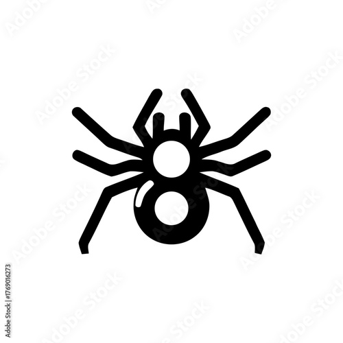 Spider Vector Silhouette Graphic for Halloween Designs