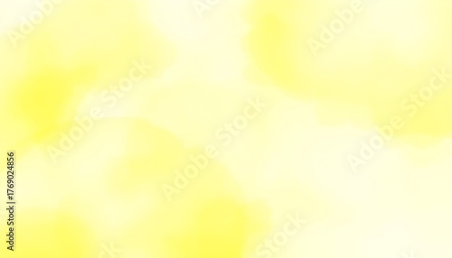 노란색에서 초록색으로 번지는 밝은 수채화 배경