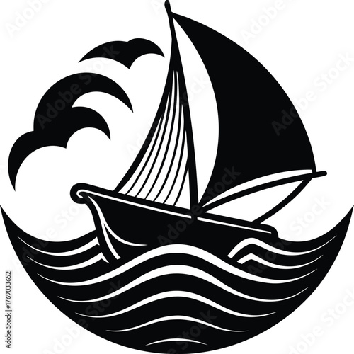 sailing ship silhouette