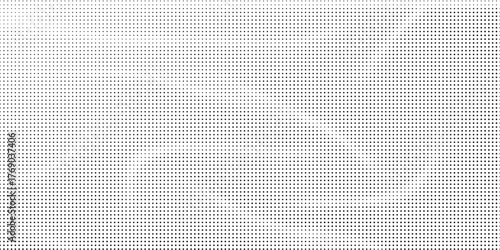 Flowing dots particles wave pattern halftone gradient curve shape isolated on white background