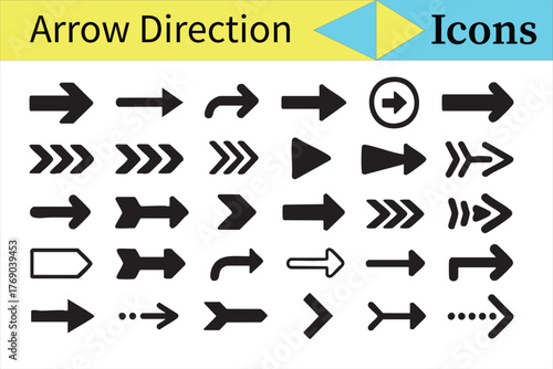 Minimal Direction and Movement Symbols for Modern Web and App Design
