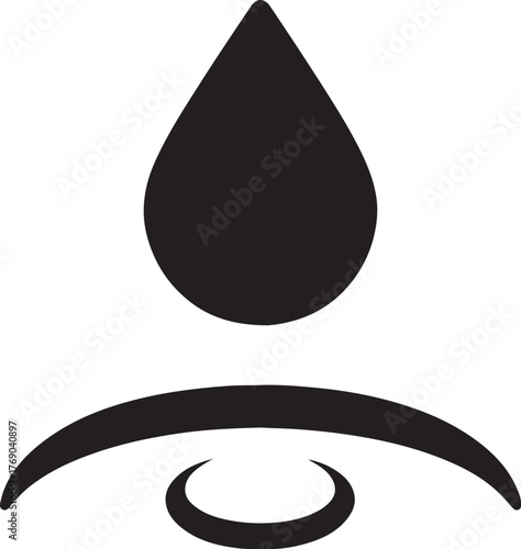 Raindrop bouncing off surface icon representing water resistance, waterproof, and liquid motion.