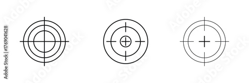 Target icon set. goal icon vector. target marketing icon vector EPS 10
