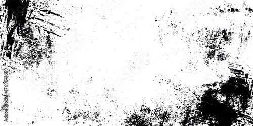 Grunge Overlay Patterns, and Vaporwave Aesthetic Digital Degradation Set of different distressed black grain texture.