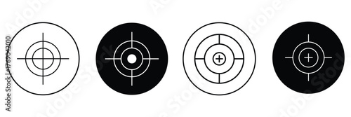 Target icon set. goal icon vector. target marketing icon vector EPS 10