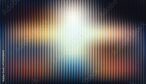 A dynamic abstract texture with a vertical striped overlay set against a soft, bright light gradient.