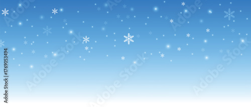 Elegant blue Christmas background with festive snowflakes, winter sparkle, and glowing holiday light PNG