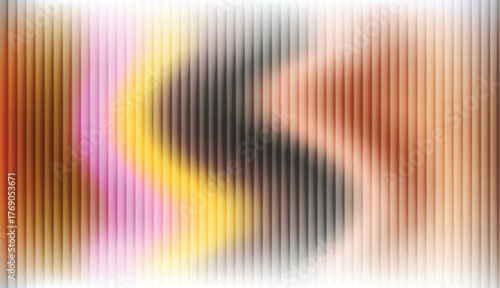 A dynamic abstract texture with a vertical striped overlay set against a soft, bright light gradient.