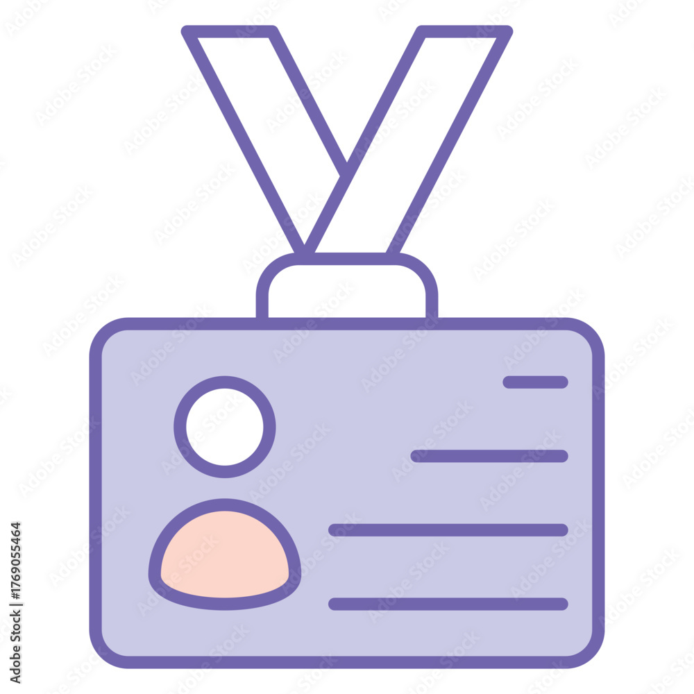 Obraz premium Employee Badge Icon