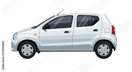 car isolated on white