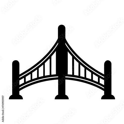 Concrete Bridge Symbol – Architecture Engineering Design.
