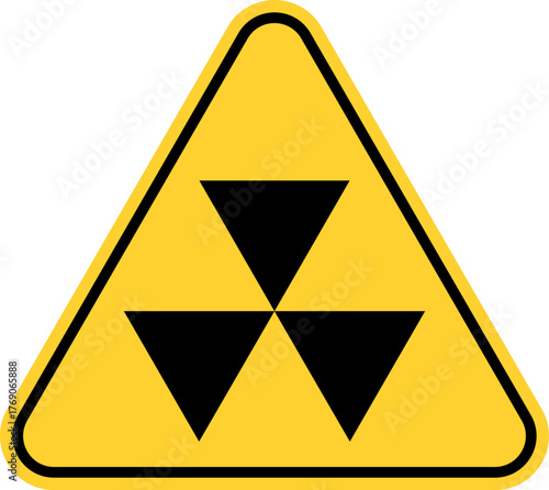 Fallout Shelter Sign. Nuclear bomb shelter sign. Fallout Shelter Road Sign. Bomb shelter sign Vector illustration .