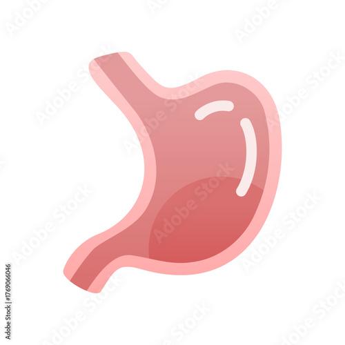 Pink stomach medical icon vector design