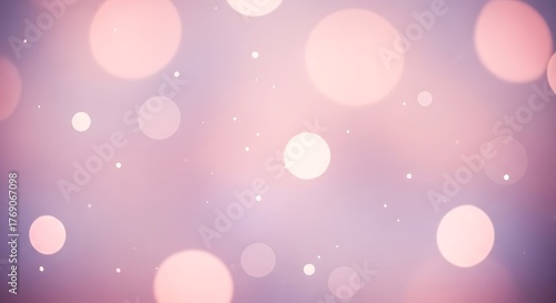 Soft pastel bokeh lights create a dreamy, ethereal glow perfect for elegant celebrations, romantic moments, or serene backgrounds.
