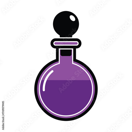 Potion Flask Alchemy and Magic Liquid Illustration