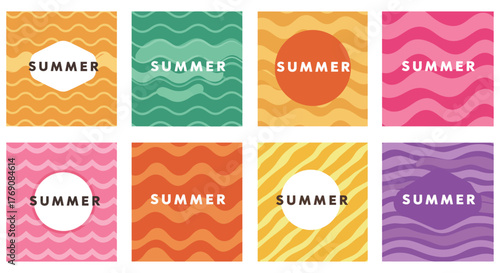 summer background with wavy patterns for seasonal promotions vibrant design ideal for creative banners and joyful summer event announcements fun