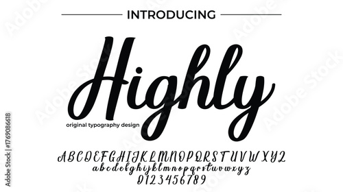 Highly - Elegant Script Font for Smooth Handwritten Design and Creative Typography