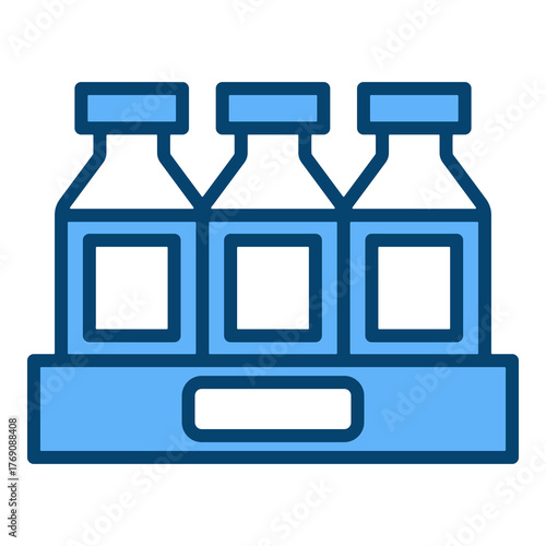 Bottled Drinks Single Icon Vector Collection 