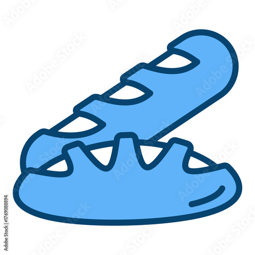 Bread Single Icon Vector Collection 