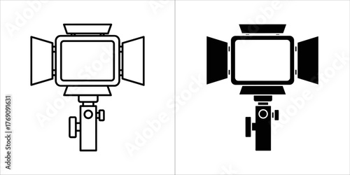 Studio lighting equipment icon