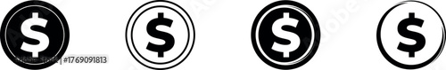 dollar coin icon.