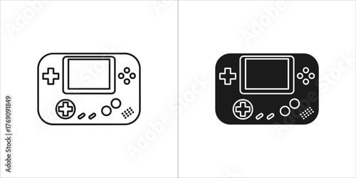 Portable video game console icon