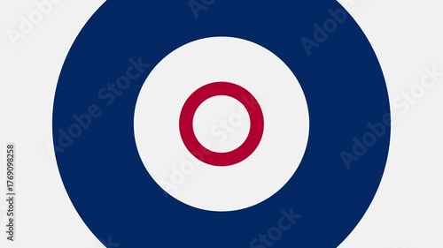 Showcases the royal air force roundel with red, white, and blue colors. Suitable for aviationthemed designs and historical content.