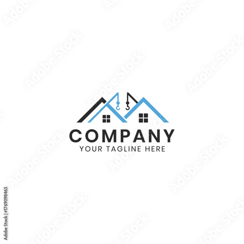Construction Real estate Home Logo Design