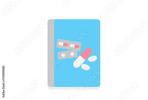 お薬手帳のイラスト