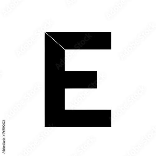 Free Download Black letter e - GFXLoad