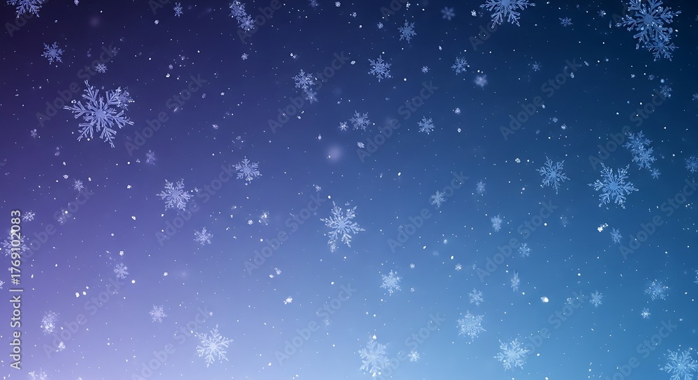 Obraz premium christmas background with snowflakes